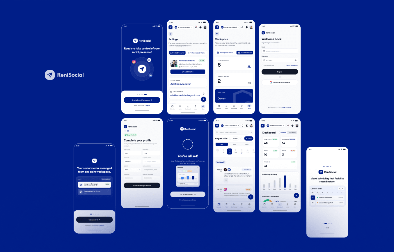 RENISOCIALS Interface Overview